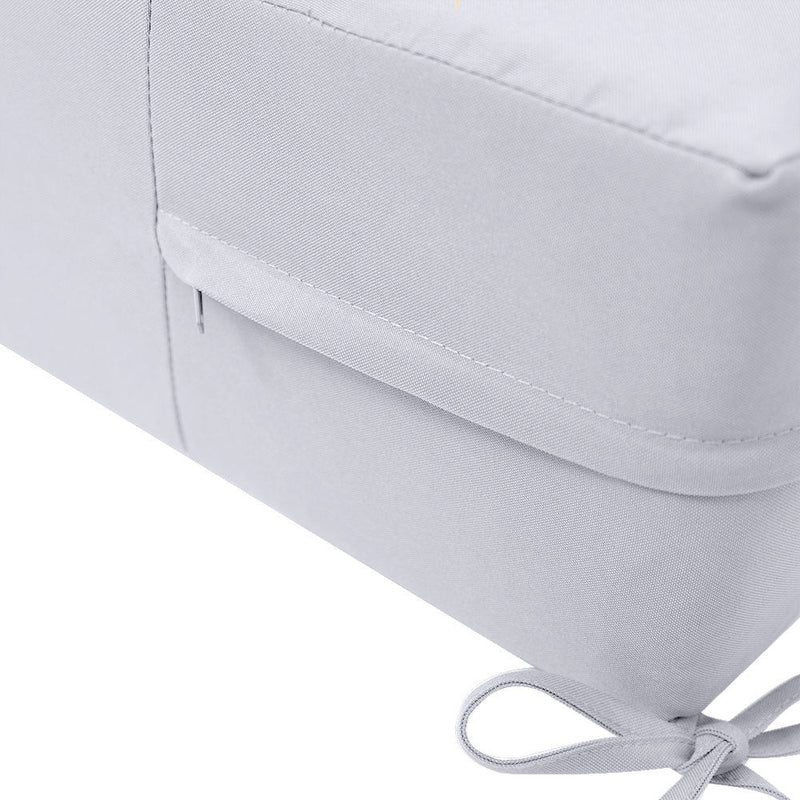 Knife Edge Large Size 26"x30"x6" Outdoor Deep Seat Cushion, Water Repellent, Patio Deep Seat Backrest Cushion Insert & Cover Set AD105