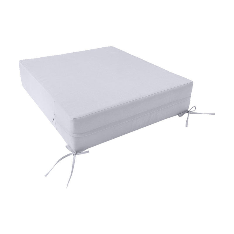 Knife Edge Large Size 26"x30"x6" Outdoor Deep Seat Cushion, Water Repellent, Patio Deep Seat Backrest Cushion Insert & Cover Set AD105