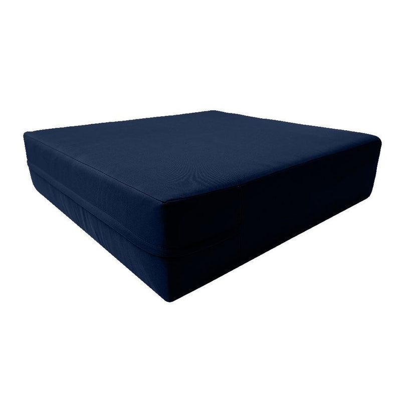 |COVER ONLY| Knife Edge Outdoor Deep Seat Cushion 24x26x6, Water Repellent, Patio Furniture Patio Cushion Slipcovers Replacement Seat Cushion Covers AD101