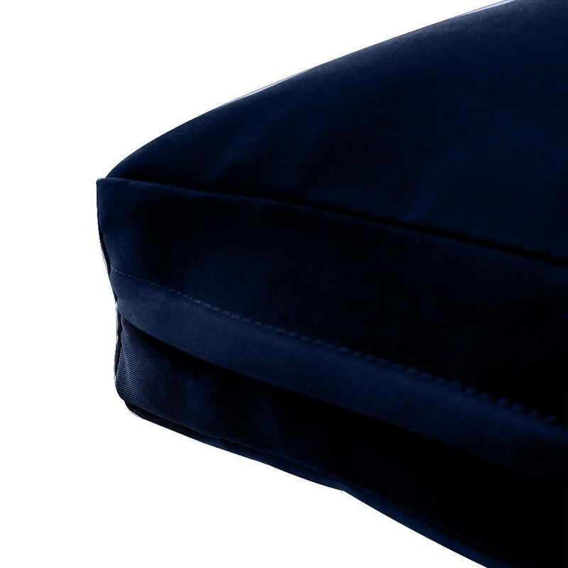 |COVER ONLY| Knife Edge Outdoor Deep Seat Cushion 24x26x6, Water Repellent, Patio Furniture Patio Cushion Slipcovers Replacement Seat Cushion Covers AD101