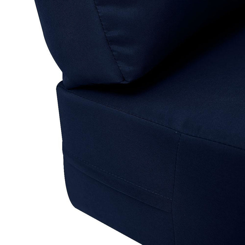 |COVER ONLY| Knife Edge Outdoor Deep Seat Cushion 24x26x6, Water Repellent, Patio Furniture Patio Cushion Slipcovers Replacement Seat Cushion Covers AD101