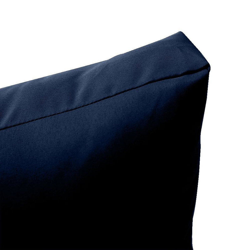|COVER ONLY| Knife Edge Outdoor Deep Seat Cushion 24x26x6, Water Repellent, Patio Furniture Patio Cushion Slipcovers Replacement Seat Cushion Covers AD101