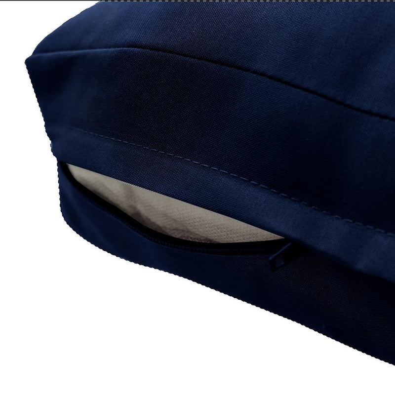 |COVER ONLY| Knife Edge Outdoor Deep Seat Cushion 24x26x6, Water Repellent, Patio Furniture Patio Cushion Slipcovers Replacement Seat Cushion Covers AD101