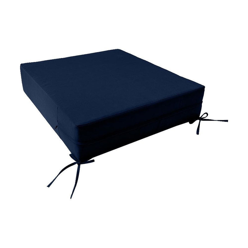 |COVER ONLY| Knife Edge Outdoor Deep Seat Cushion 24x26x6, Water Repellent, Patio Furniture Patio Cushion Slipcovers Replacement Seat Cushion Covers AD101