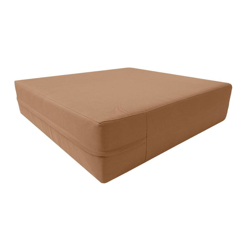 |COVER ONLY| Knife Edge Outdoor Deep Seat Cushion 24x26x6, Water Repellent, Patio Furniture Patio Cushion Slipcovers Replacement Seat Cushion Covers AD104