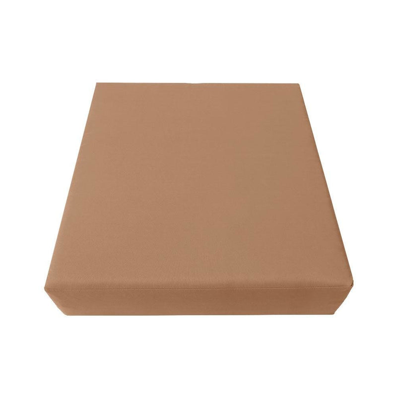 |COVER ONLY| Knife Edge Outdoor Deep Seat Cushion 24x26x6, Water Repellent, Patio Furniture Patio Cushion Slipcovers Replacement Seat Cushion Covers AD104