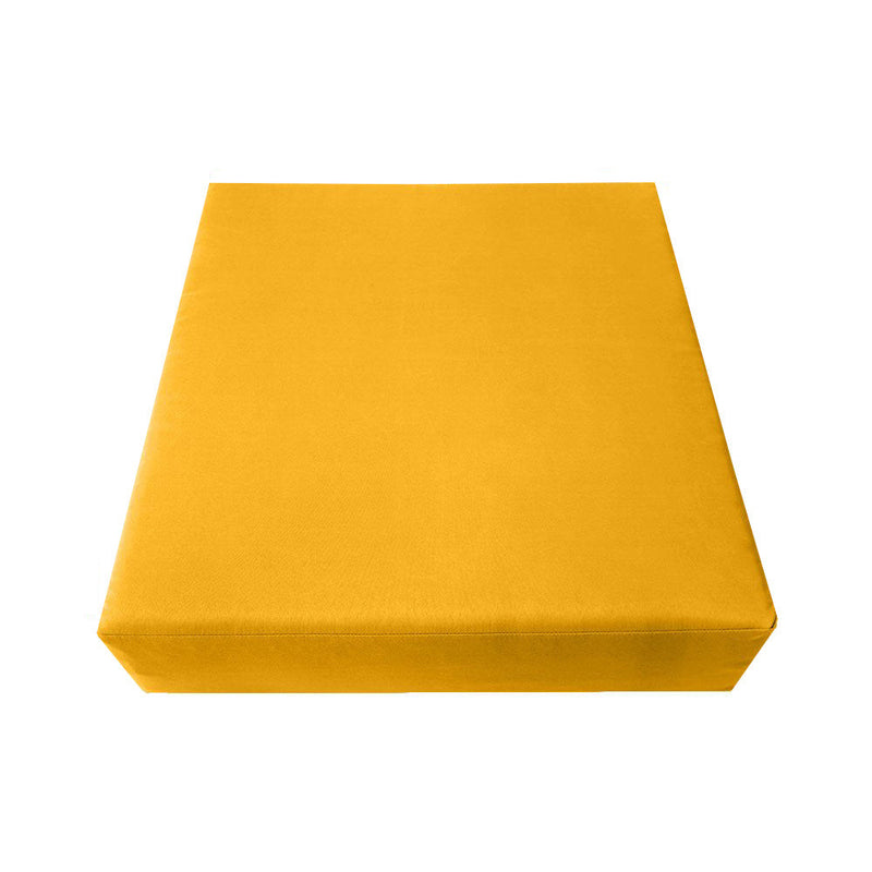 Knife Edge Medium Size 24"x26"x6" Outdoor Deep Seat Cushion, Water Repellent, Patio Deep Seat Backrest Cushion Insert & Cover Set AD108