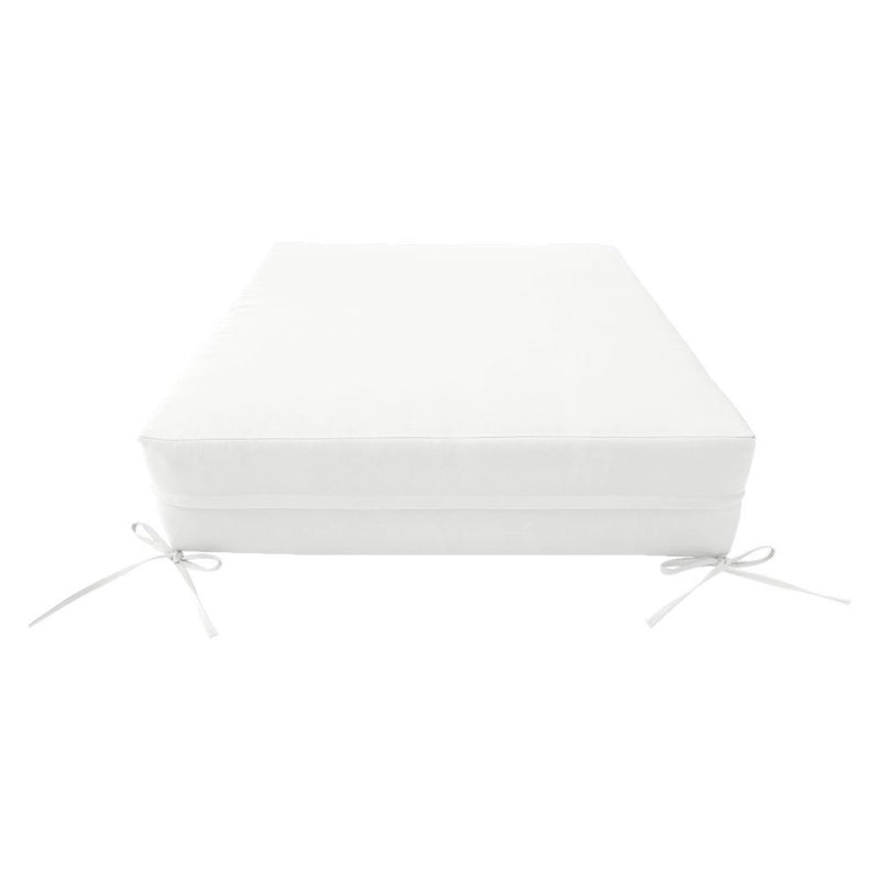 |COVER ONLY| Knife Edge Outdoor Deep Seat Cushion 24x26x6, Water Repellent, Patio Furniture Patio Cushion Slipcovers Replacement Seat Cushion Covers AD106