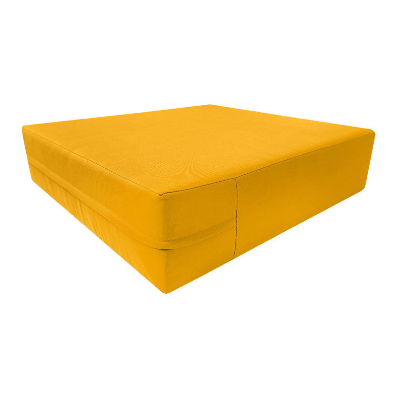 |COVER ONLY| Knife Edge Outdoor Deep Seat Cushion 24x26x6, Water Repellent, Patio Furniture Patio Cushion Slipcovers Replacement Seat Cushion Covers AD108