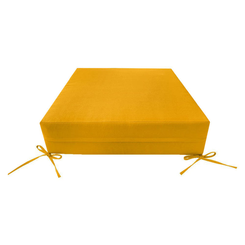 |COVER ONLY| Knife Edge Outdoor Deep Seat Cushion 24x26x6, Water Repellent, Patio Furniture Patio Cushion Slipcovers Replacement Seat Cushion Covers AD108