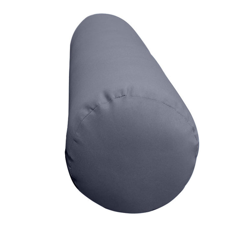 |COVER ONLY| Knife Edge Medium Size 24x6 Outdoor Bolster Pillow Water Repellent Decorative Bolster Pillow for Porch Swing Couch Sofa Cushion Patio Furniture AD001