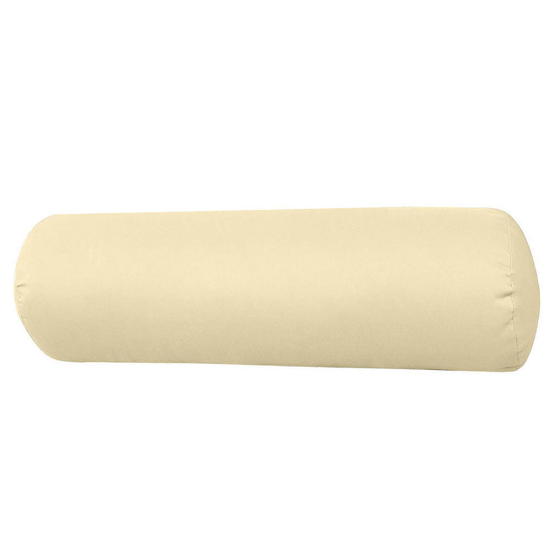 |COVER ONLY| Knife Edge Medium Size 24x6 Outdoor Bolster Pillow Water Repellent Decorative Bolster Pillow for Porch Swing Couch Sofa Cushion Patio Furniture AD103