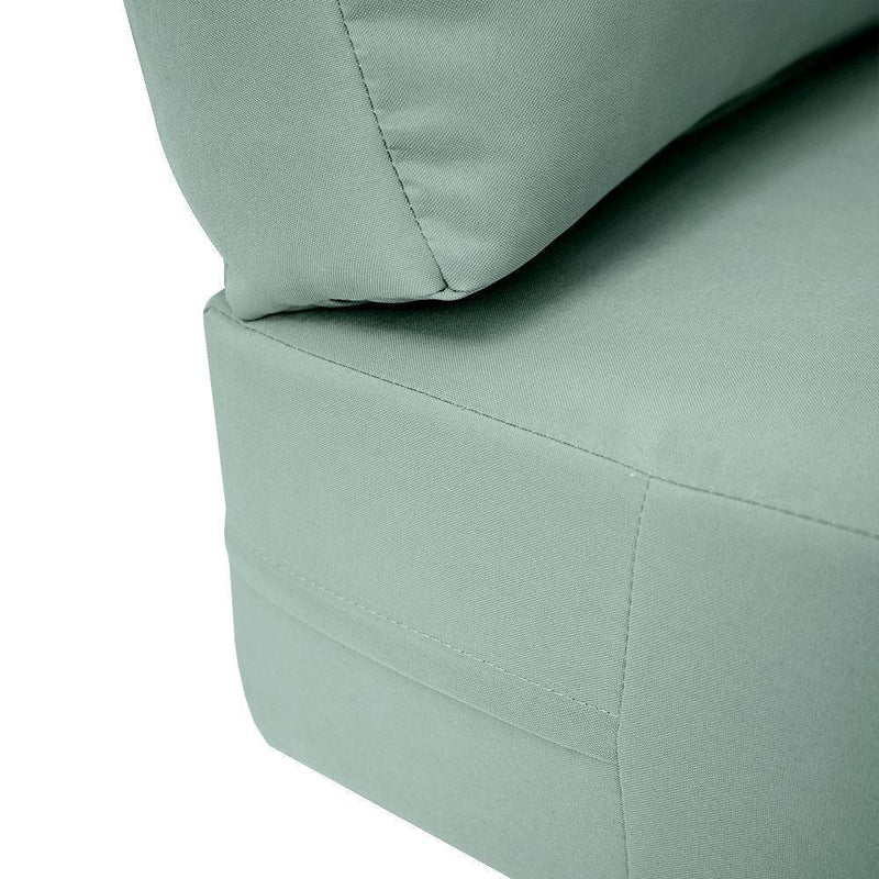 |COVER ONLY| Knife Edge Outdoor Deep Seat Cushion 23x24x6, Water Repellent, Patio Furniture Patio Cushion Slipcovers Replacement Seat Cushion Covers AD002