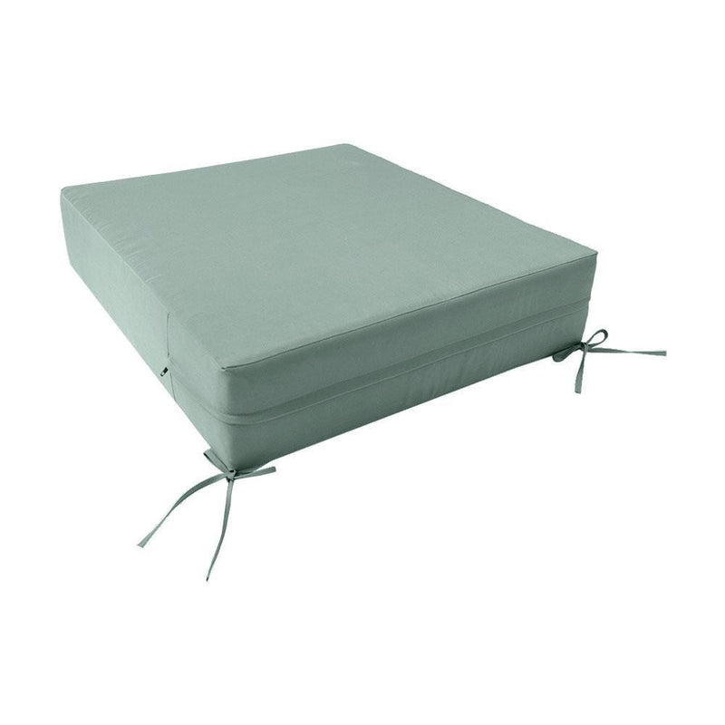 |COVER ONLY| Knife Edge Outdoor Deep Seat Cushion 23x24x6, Water Repellent, Patio Furniture Patio Cushion Slipcovers Replacement Seat Cushion Covers AD002