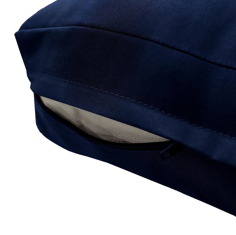 |COVER ONLY| Knife Edge Outdoor Deep Seat Cushion 23x24x6, Water Repellent, Patio Furniture Patio Cushion Slipcovers Replacement Seat Cushion Covers AD101