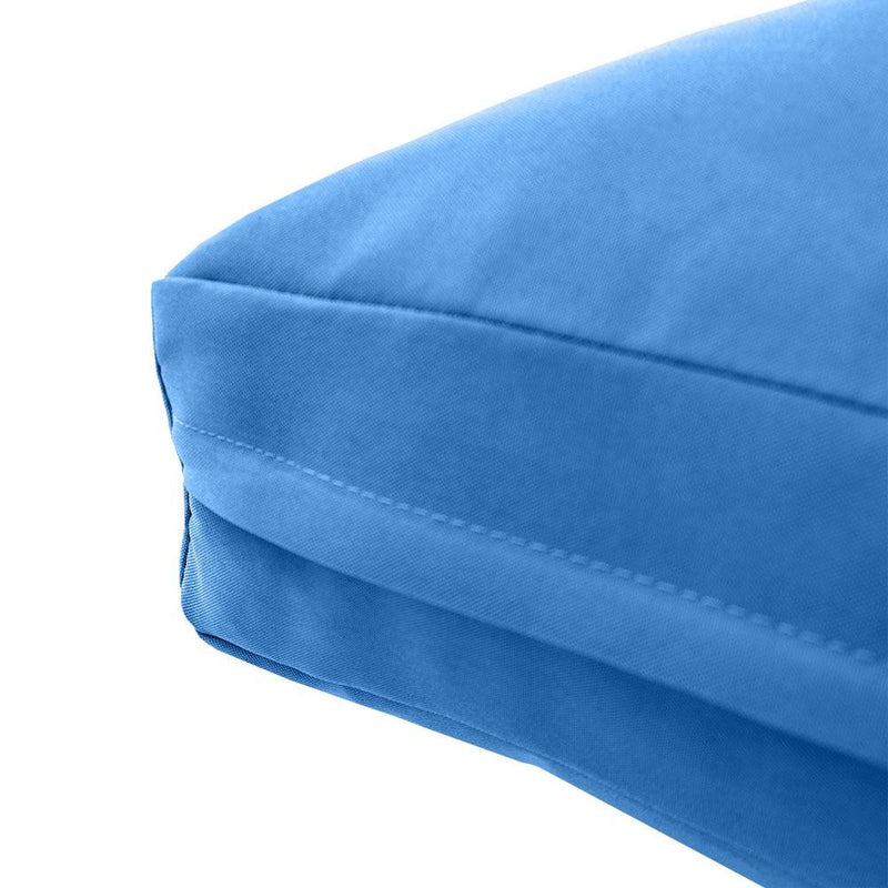 |COVER ONLY| Knife Edge Outdoor Deep Seat Cushion 23x24x6, Water Repellent, Patio Furniture Patio Cushion Slipcovers Replacement Seat Cushion Covers AD102