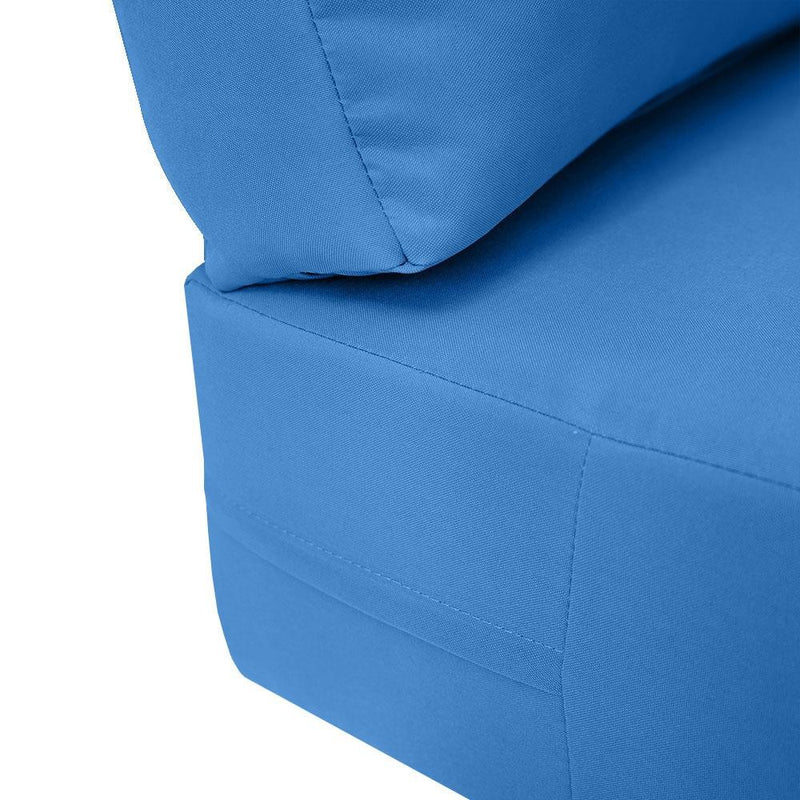 |COVER ONLY| Knife Edge Outdoor Deep Seat Cushion 23x24x6, Water Repellent, Patio Furniture Patio Cushion Slipcovers Replacement Seat Cushion Covers AD102