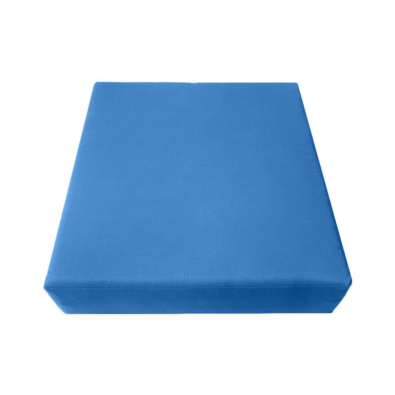 |COVER ONLY| Knife Edge Outdoor Deep Seat Cushion 23x24x6, Water Repellent, Patio Furniture Patio Cushion Slipcovers Replacement Seat Cushion Covers AD102