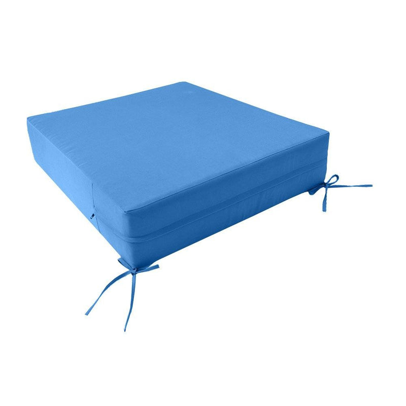 |COVER ONLY| Knife Edge Outdoor Deep Seat Cushion 23x24x6, Water Repellent, Patio Furniture Patio Cushion Slipcovers Replacement Seat Cushion Covers AD102