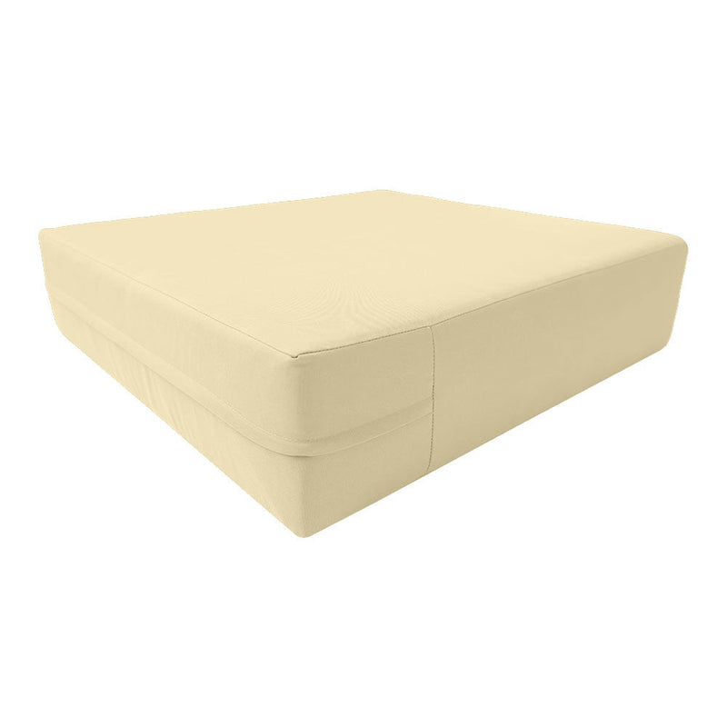 |COVER ONLY| Knife Edge Outdoor Deep Seat Cushion 23x24x6, Water Repellent, Patio Furniture Patio Cushion Slipcovers Replacement Seat Cushion Covers AD0103
