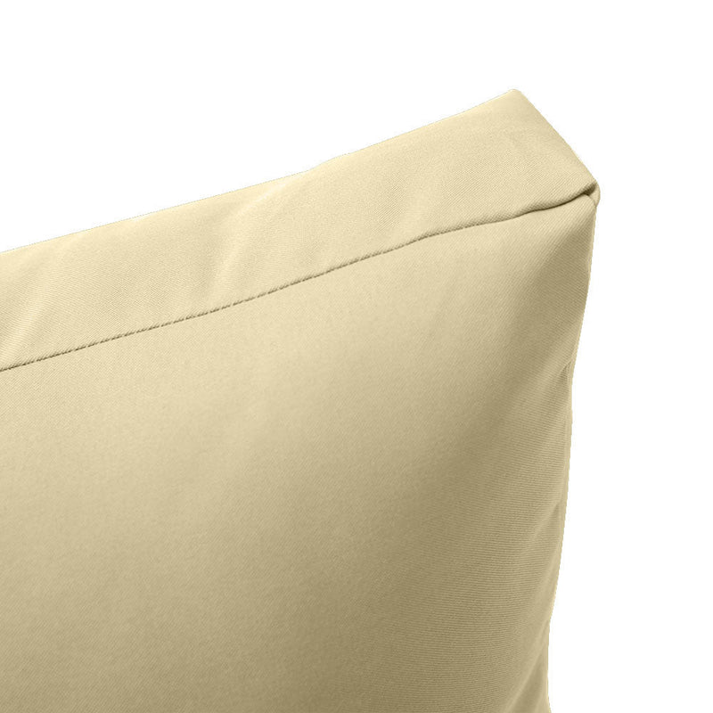|COVER ONLY| Knife Edge Outdoor Deep Seat Cushion 23x24x6, Water Repellent, Patio Furniture Patio Cushion Slipcovers Replacement Seat Cushion Covers AD0103