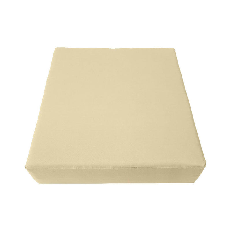 |COVER ONLY| Knife Edge Outdoor Deep Seat Cushion 23x24x6, Water Repellent, Patio Furniture Patio Cushion Slipcovers Replacement Seat Cushion Covers AD0103