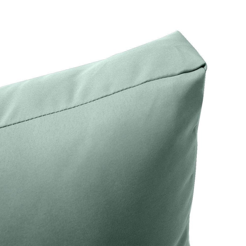 Knife Edge Small Size 23"x24"x6" Outdoor Deep Seat Cushion, Water Repellent, Patio Deep Seat Backrest Cushion Insert & Cover Set AD002