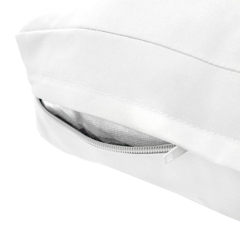 Knife Edge Small Size 23"x24"x6" Outdoor Deep Seat Cushion, Water Repellent, Patio Deep Seat Backrest Cushion Insert & Cover Set AD106
