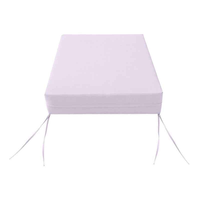Knife Edge Small Size 23"x24"x6" Outdoor Deep Seat Cushion, Water Repellent, Patio Deep Seat Backrest Cushion Insert & Cover Set AD107