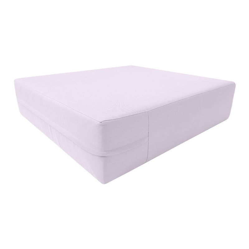 Knife Edge Small Size 23"x24"x6" Outdoor Deep Seat Cushion, Water Repellent, Patio Deep Seat Backrest Cushion Insert & Cover Set AD107