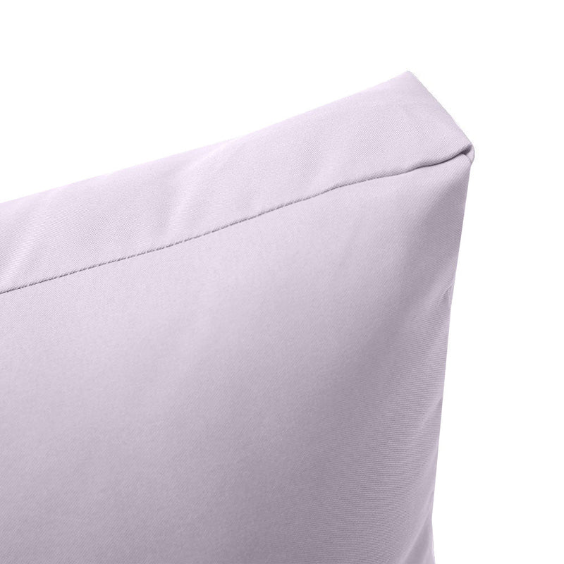 Knife Edge Small Size 23"x24"x6" Outdoor Deep Seat Cushion, Water Repellent, Patio Deep Seat Backrest Cushion Insert & Cover Set AD107