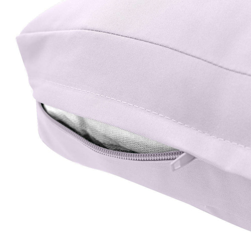 Knife Edge Small Size 23"x24"x6" Outdoor Deep Seat Cushion, Water Repellent, Patio Deep Seat Backrest Cushion Insert & Cover Set AD107