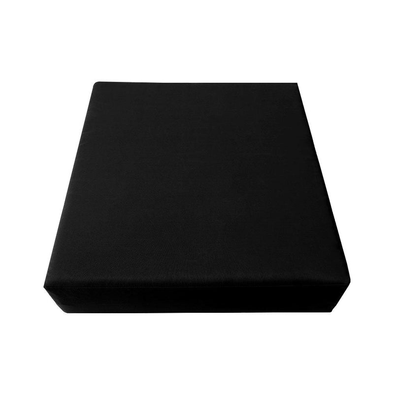 Knife Edge Small Size 23"x24"x6" Outdoor Deep Seat Cushion, Water Repellent, Patio Deep Seat Backrest Cushion Insert & Cover Set AD109