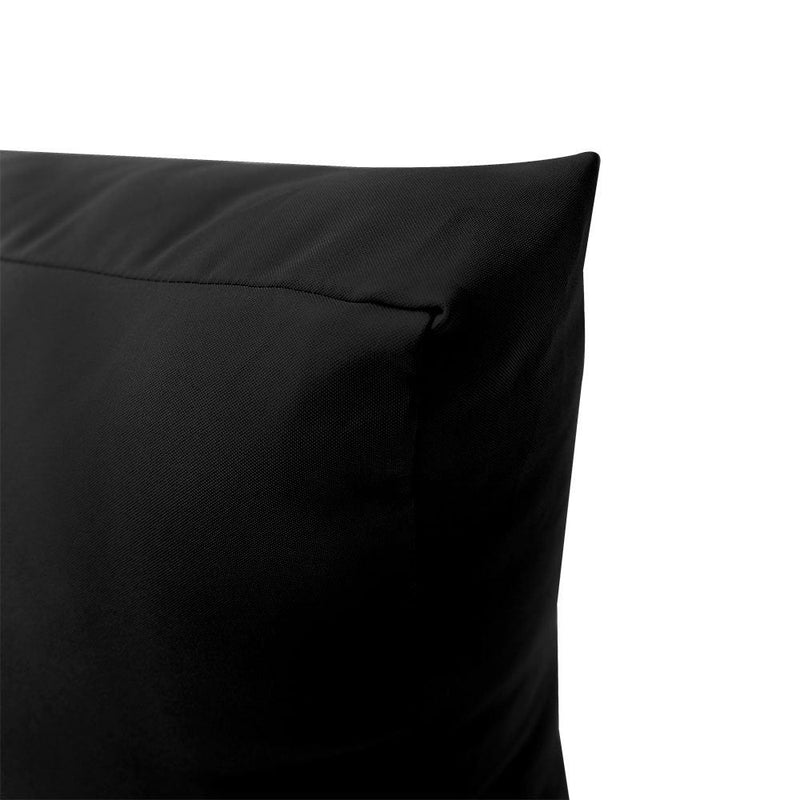 Knife Edge Small Size 23"x24"x6" Outdoor Deep Seat Cushion, Water Repellent, Patio Deep Seat Backrest Cushion Insert & Cover Set AD109