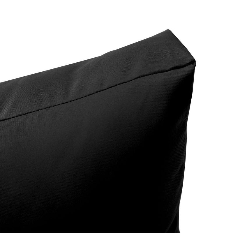 Knife Edge Small Size 23"x24"x6" Outdoor Deep Seat Cushion, Water Repellent, Patio Deep Seat Backrest Cushion Insert & Cover Set AD109