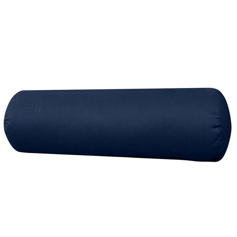|COVER ONLY| Knife Edge Small Size 23x6 Outdoor Bolster Pillow Water Repellent Decorative Bolster Pillow for Porch Swing Couch Sofa Cushion Patio Furniture AD101