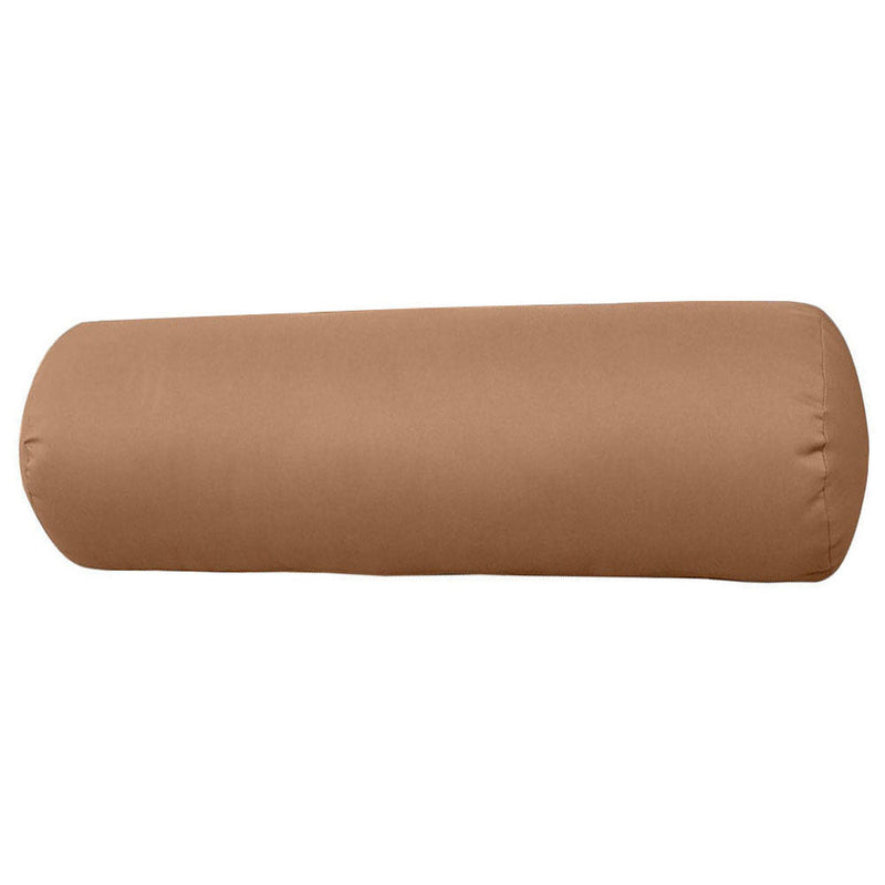 |COVER ONLY| Knife Edge Small Size 23x6 Outdoor Bolster Pillow Water Repellent Decorative Bolster Pillow for Porch Swing Couch Sofa Cushion Patio Furniture AD104