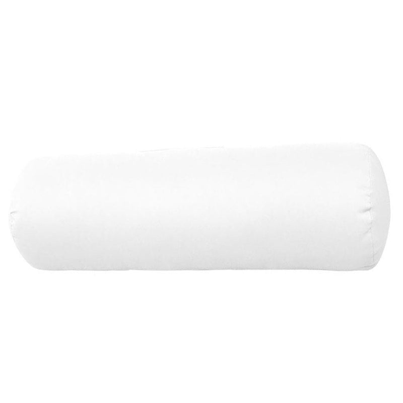 |COVER ONLY| Knife Edge Small Size 23x6 Outdoor Bolster Pillow Water Repellent Decorative Bolster Pillow for Porch Swing Couch Sofa Cushion Patio Furniture AD106