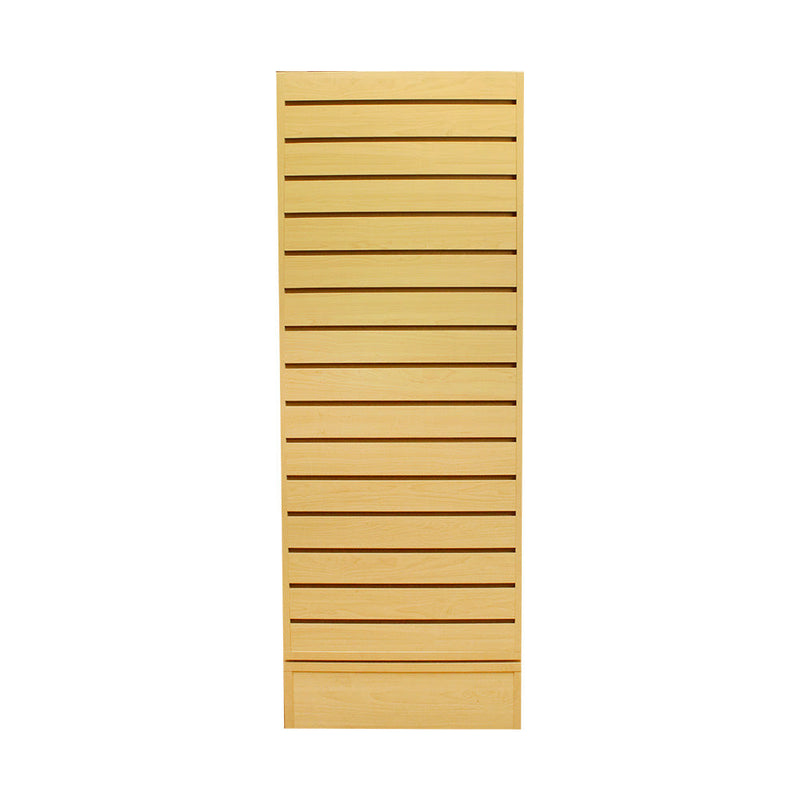 MAPLE 20'' x 20'' x 54'' Revolving Slatwall Floor Display Rotating Cube Tower 4 Sided Retail Fixture