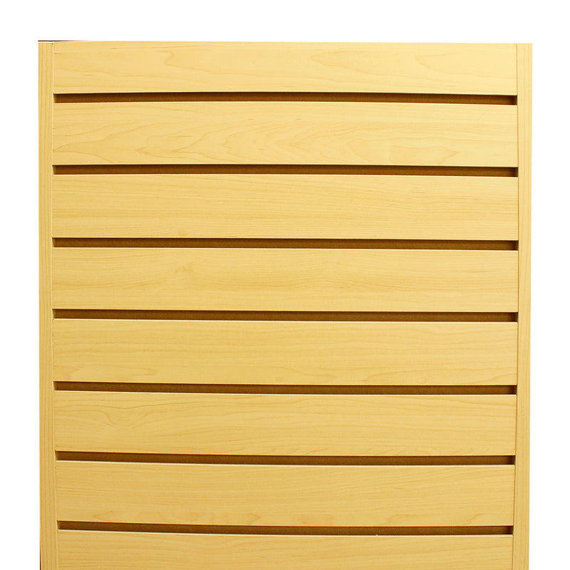 MAPLE 20'' x 20'' x 54'' Revolving Slatwall Floor Display Rotating Cube Tower 4 Sided Retail Fixture