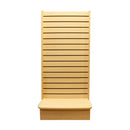 25x25x54 Maple 2-Way Sided Slatwall Merchandiser Displays Tower Floor Stand