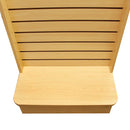 25x25x54 Maple 2-Way Sided Slatwall Merchandiser Displays Tower Floor Stand