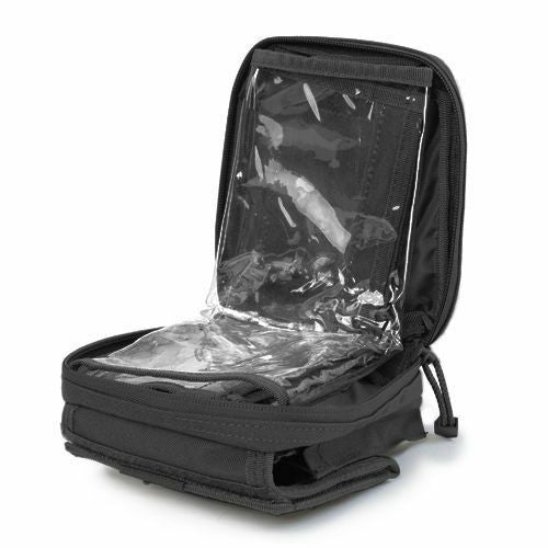 Condor Molle Tactical MAP Pouch ID Admin Pouch Chart Case ATLAS Clear Cover Carrier Pouch - BLACK