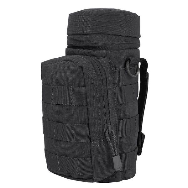 Condor Molle Water Hydration Pouch Carrier Utility Pocket Water Pack Carrier-BLACK