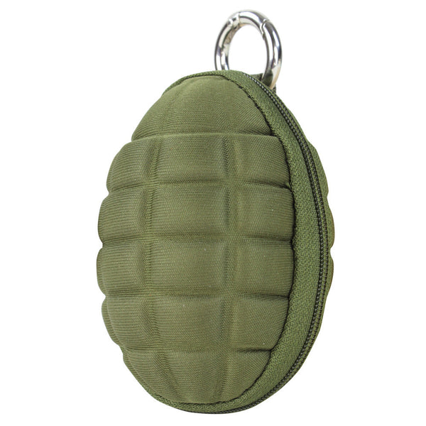 Condor OD GREEN Grenade Zippered Keychain Coin Pocket Pouch Key Chain Pouch Carrier Storage
