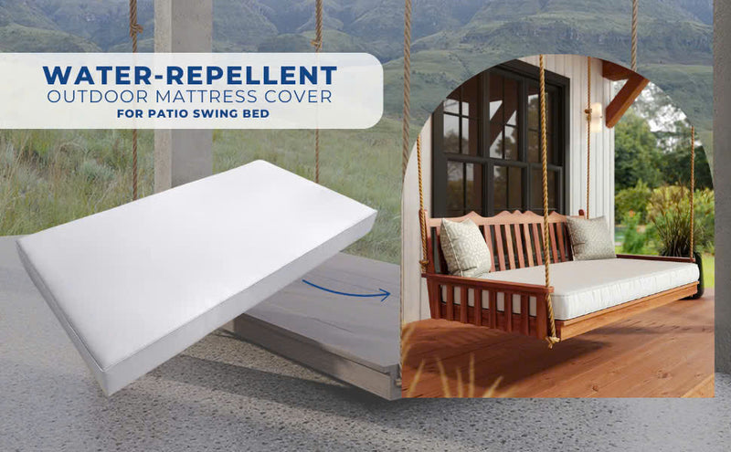 Pipe Trim 6" Full Size 75x54x6 Outdoor Daybed Fitted Sheet Slip Cover Only -AD109