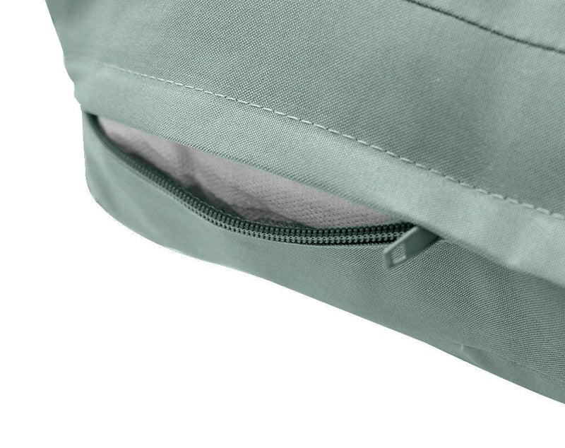 |COVER ONLY| Piped Trim Outdoor Deep Seat Cushion 23x24x6, Water Repellent, Patio Furniture Patio Cushion Slipcovers Replacement Seat Cushion Covers AD002