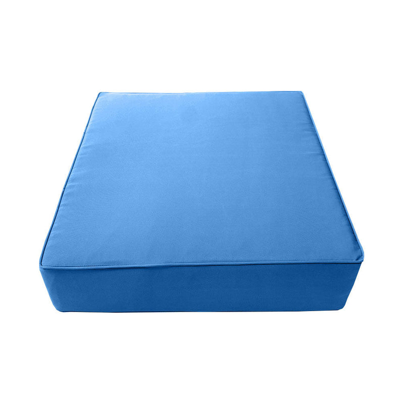 |COVER ONLY| Piped Trim Outdoor Deep Seat Cushion 23x24x6, Water Repellent, Patio Furniture Patio Cushion Slipcovers Replacement Seat Cushion Covers AD102