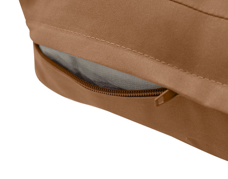 |COVER ONLY| Piped Trim Outdoor Deep Seat Cushion 23x24x6, Water Repellent, Patio Furniture Patio Cushion Slipcovers Replacement Seat Cushion Covers AD104