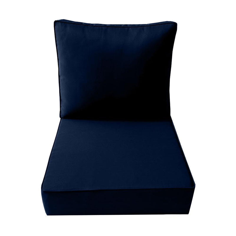 Outdoor lounge chair cushion